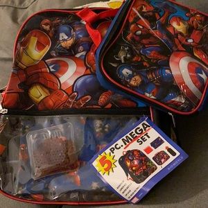 NWT Marvel Avengers 5 piece backpack